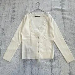 ルスーク　Le souk　美品！長袖カーディガン　モヘヤ混ウール　羽織　38のサムネイル
