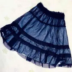 axes femme 花柄リバーシブルスカート