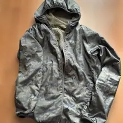 迷彩色 ナイロンジャケット フリース裏地リバーシブル