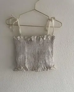 美品♡フリルギャザーtops
