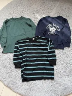 【未使用】ユニクロ devi rock 長袖カットソー3点セット保育園110