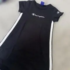 Champion ブラック 半袖 ワンピース　110