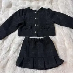 値下げ H&M ツイードセットアップ フォーマル オケージョン 100-110