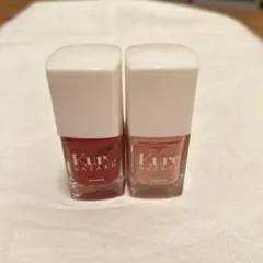 キュアバザー ネイルカラー レッド ピンク 2本セットマニキュア　爪に優しいのサムネイル