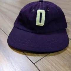 紫色 D刺繍 ベースボールキャップ