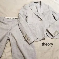 theory セオリー ピンストライプ柄春夏物ジャケットパンツセットアップ ０