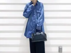 ジーナシス　ビックデニムシャツ
