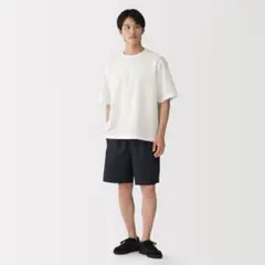 無印良品紳士風を通す五分袖布帛Ｔシャツのサムネイル