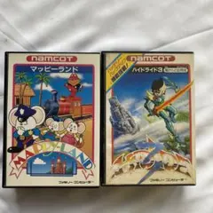 namcotファミコンカセット2本セット［マッピーランド&ハイドライド3］