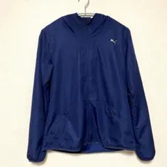 【PUMA/プーマ】 ウィンドブレーカーフード付き ネイビー　S