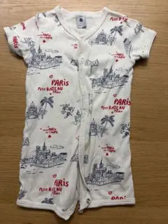 PETIT BATEAU パリ柄 ロンパース 6m 67cmのサムネイル