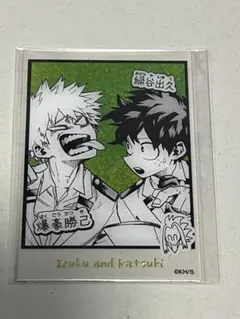 僕のヒーローアカデミア 箔入りアクリルカード 緑谷出久＆爆豪勝己