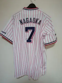 東京ヤクルトスワローズ 長岡秀樹 #7 ユニフォーム XLサイズ - メルカリ