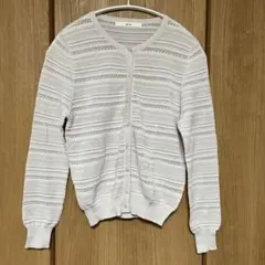 エフデ　透かし編みカーディガン　美品