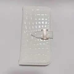 らくらくスマートフォン F-52B ケース 手帳型 ホワイト 白 収納