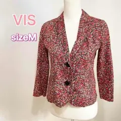 ワンサイズ S〜M リバティ VIS 花柄 ジャケット 七分袖のサムネイル