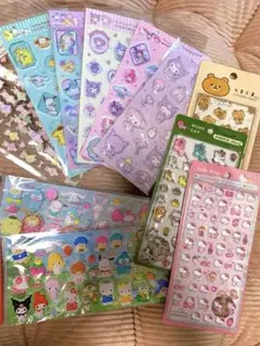 m*様 ボンボンドロップシール　他　12枚セット　まとめ売り　⭐️サンリオ多め