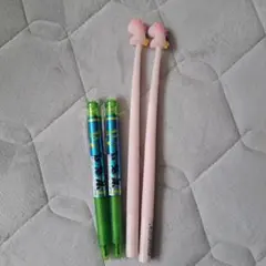 ◎未使用・フリクション・ドナルドダック・韓国っぽ・ゆらゆらゲルペン・4本セット