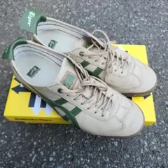Onitsuka Tiger ベージュ/グリーン スニーカー