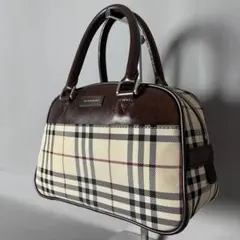 BURBERRY バーバリー ハンドバッグ レザー キャンバス アルビ様専用