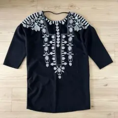ZARA チュニック　ワンピース　刺繍