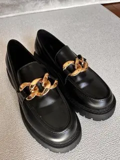 GRL グレイル　ローファー ゴールドチェーン 23.0