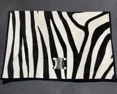 【CELINE】セリーヌ　ゼブラ柄 毛布　ブランケット