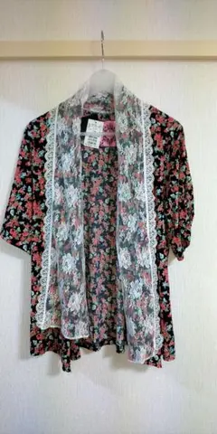 ハニーバンチ タグ付き未使用 花柄羽織