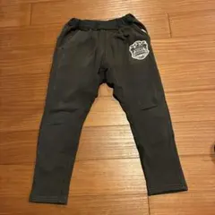 FO.キッズ　恐竜ワッペン　グレーのロングズボン
