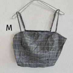 LITTLE MOSS【M】チェック柄ビスチェ