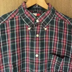 あ*★様 トミーヒルフィガー チェック柄 長袖BDシャツ M フラッグタグ 90