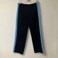 ボトムス　パンツ　黒　水色　スポーツウェア　ジャージ　Lサイズ　ブルー