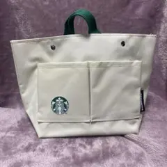 【2025年スターバックス福袋】 キャンバスバッグインバッグベージュ