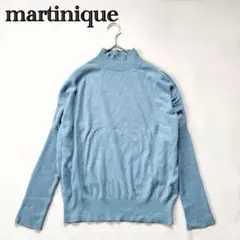 martinique ハイネックニット ドルマンスリーブ ウール シルク混