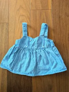 デニム オーバーオールスカート