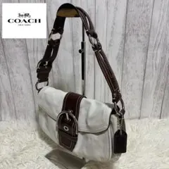 【Y2K】COACH SOHO ワンショルダーバッグ 白 レザー 10579