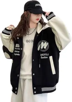ジャケット 子供服 女の子 スタジャン コート スウェット 韓国　120cm