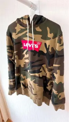 Levi’s リーバイス 迷彩パーカー カモフラ ビッグロゴ メンズ Mサイズのサムネイル