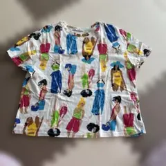 ZARAザラ　イラストプリント半袖Tシャツ