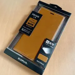 iPhone XS/X 薄型PUレザーフラップケース キャメル