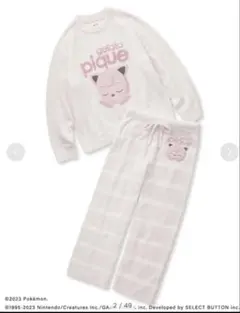 【ポケモンスリープ】ベビモコジャガードプルオーバー&ロングパンツセット(プリン)