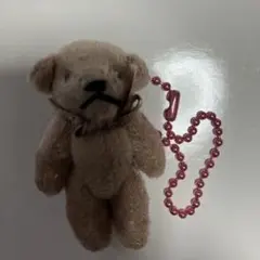 フェルトクマ型キーホルダー