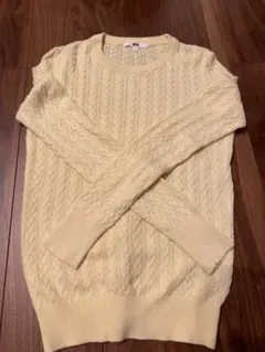 【UNIQLO】カシミヤケーブルニットセーター