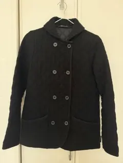 トラディショナルウェザーウェア　ウールキルティングジャケット 34 黒