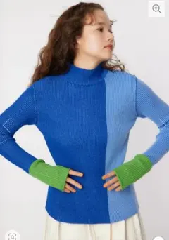 新品未使用タグ付き　RCWB　ブロックカラーニットトップス