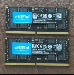 新品納品書付 KOWIN 32GB (2x16G) DDR5-5600マイクロン - メルカリ