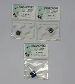 ハンドメイド　パーツ　スワロフスキー　クリスタルシルバーナイト　バミューダブルー