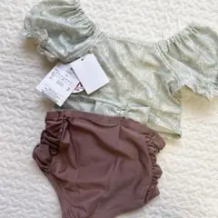 アプレレクール 水着 セパレート 花柄 すずらん 100㎝