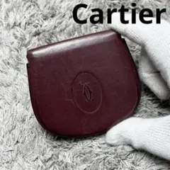 Cartier カルティエ 小銭入 コインケース ボルドー レザー ユニセックス