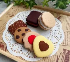 フェルトおままごと　フェルトクッキー⑥